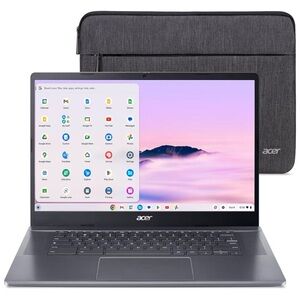 Acer Silver Laptop with Protective Sleeve